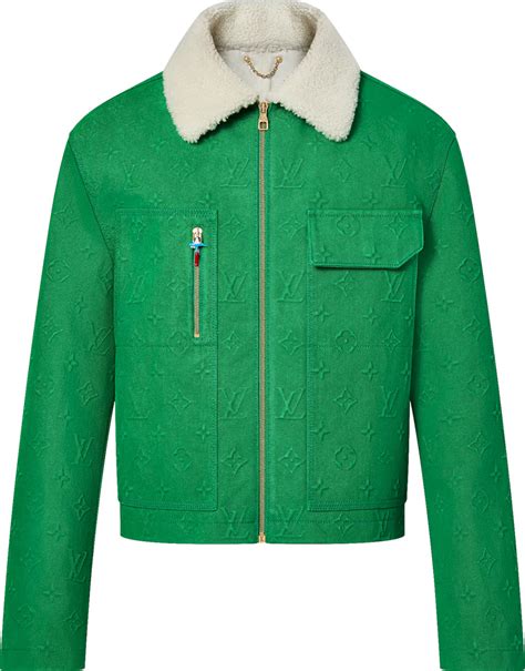 louis vuitton green denim jacket|Louis Vuitton green jacket men's.